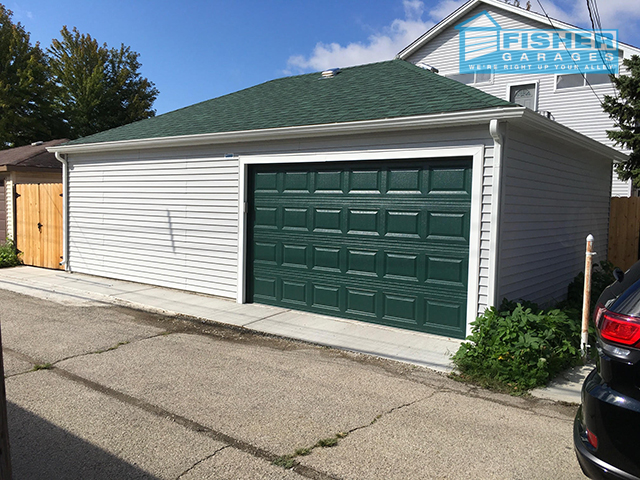 New Garage in Jefferson Park - Fisher Garages