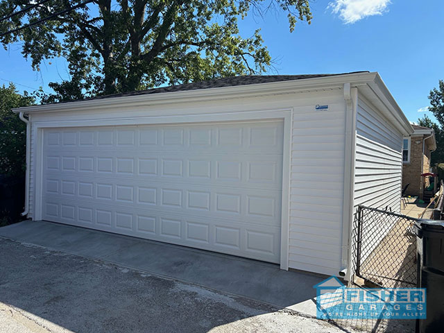 New 2.5 Car Garage Project in Edison Park - Fisher Garages